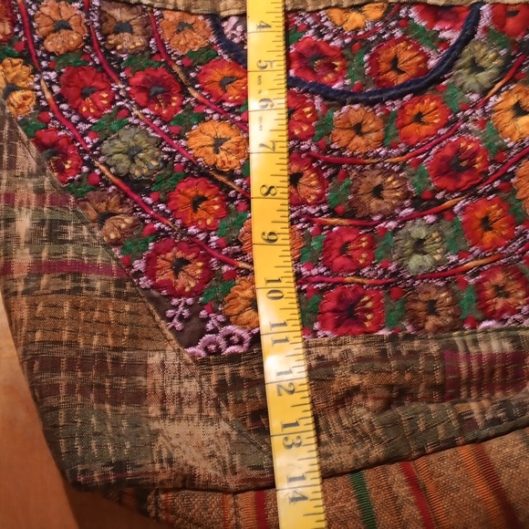 Floral Patchwork Embroidered Shoulder Bag - Picture 4 of 13